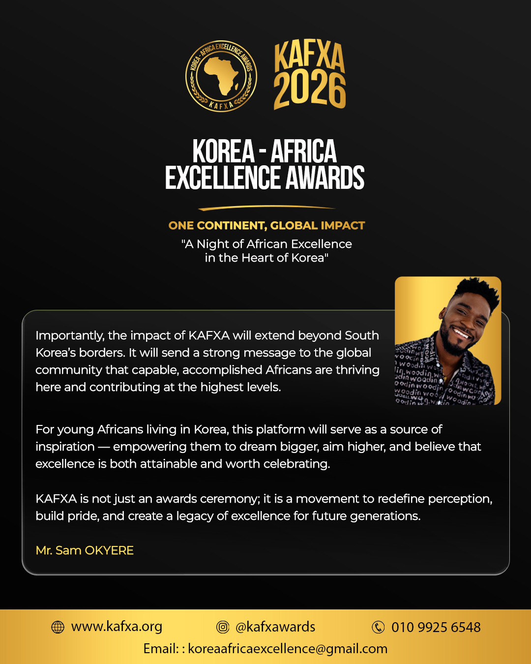 Core team statement — Mr. Sam OKYERE (part 2)